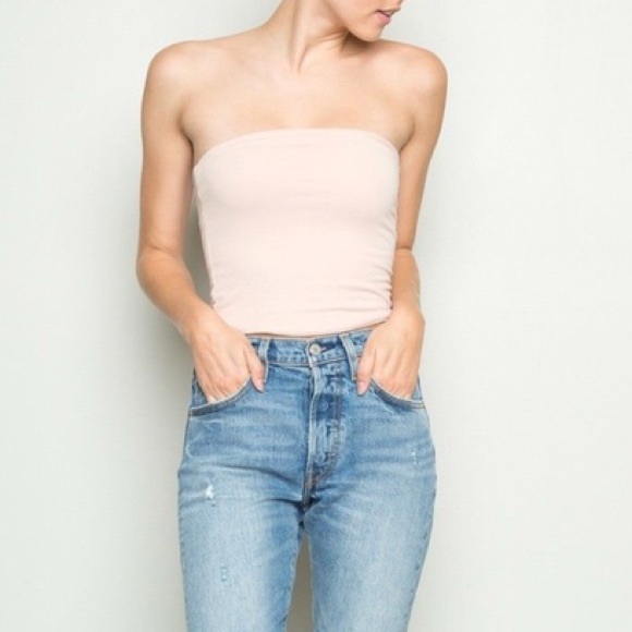 Brandy melville tube top- blush - Picture 2 of 2